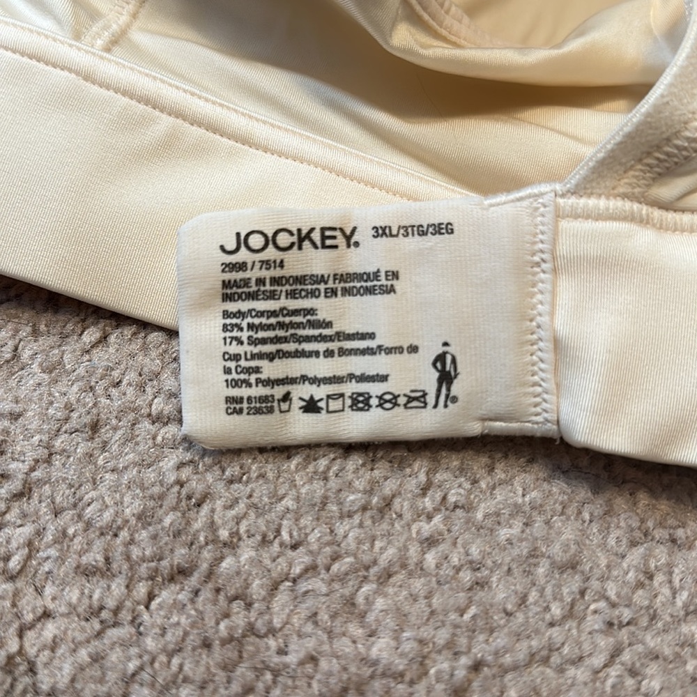 NWOT Jockey Brand Bra 3XL 🧚 - Picture 4 of 4